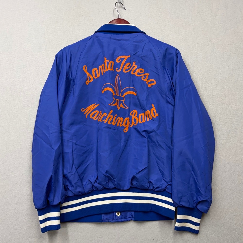 Vintage Bomber Jacket Unisex S Santa Teresa Marching Band Saints 80s Varsity